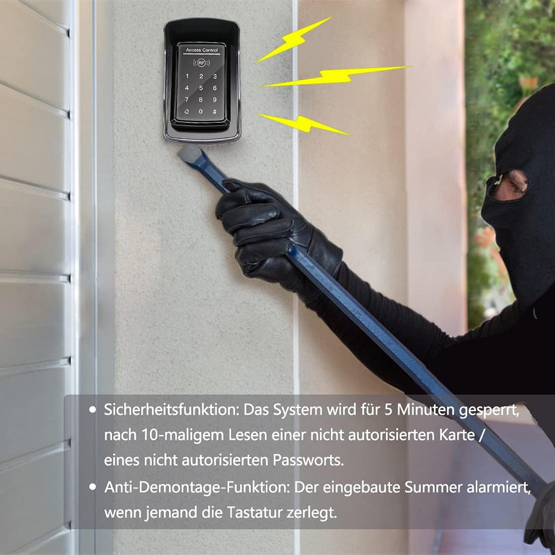 TOPENS TC175P Kabelgebundene Zugangskontrolle mit digitaler Tastatur für Sicherheitssystem PIN Codes