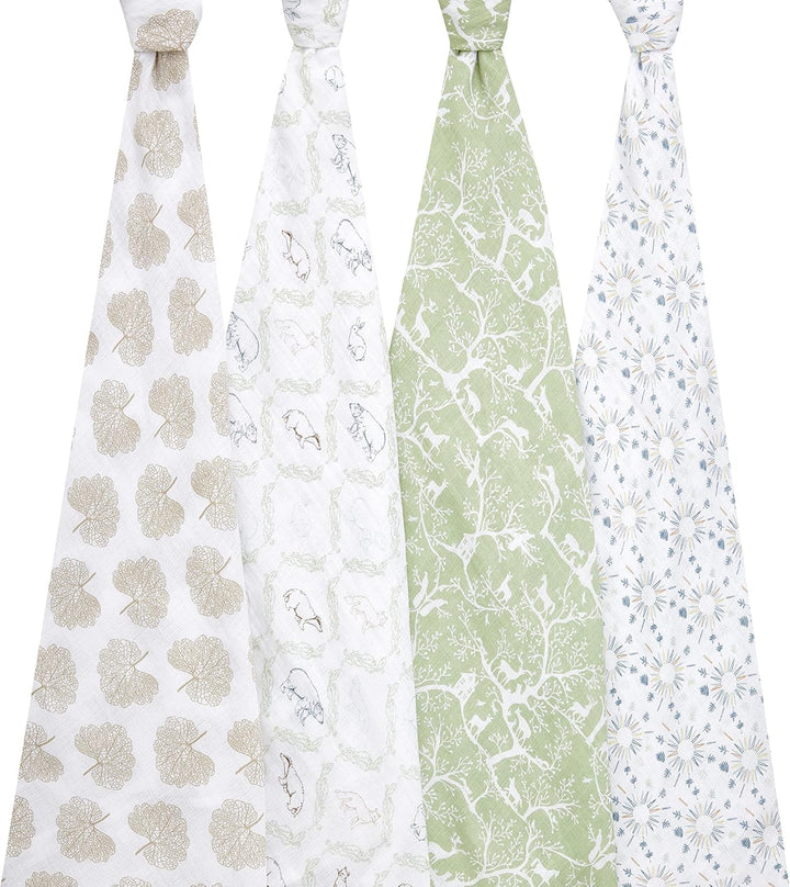 aden + anais™ Essentials Baumwoll-Musselin-Pucktuch Harmony in 4er-Packung, Harmony