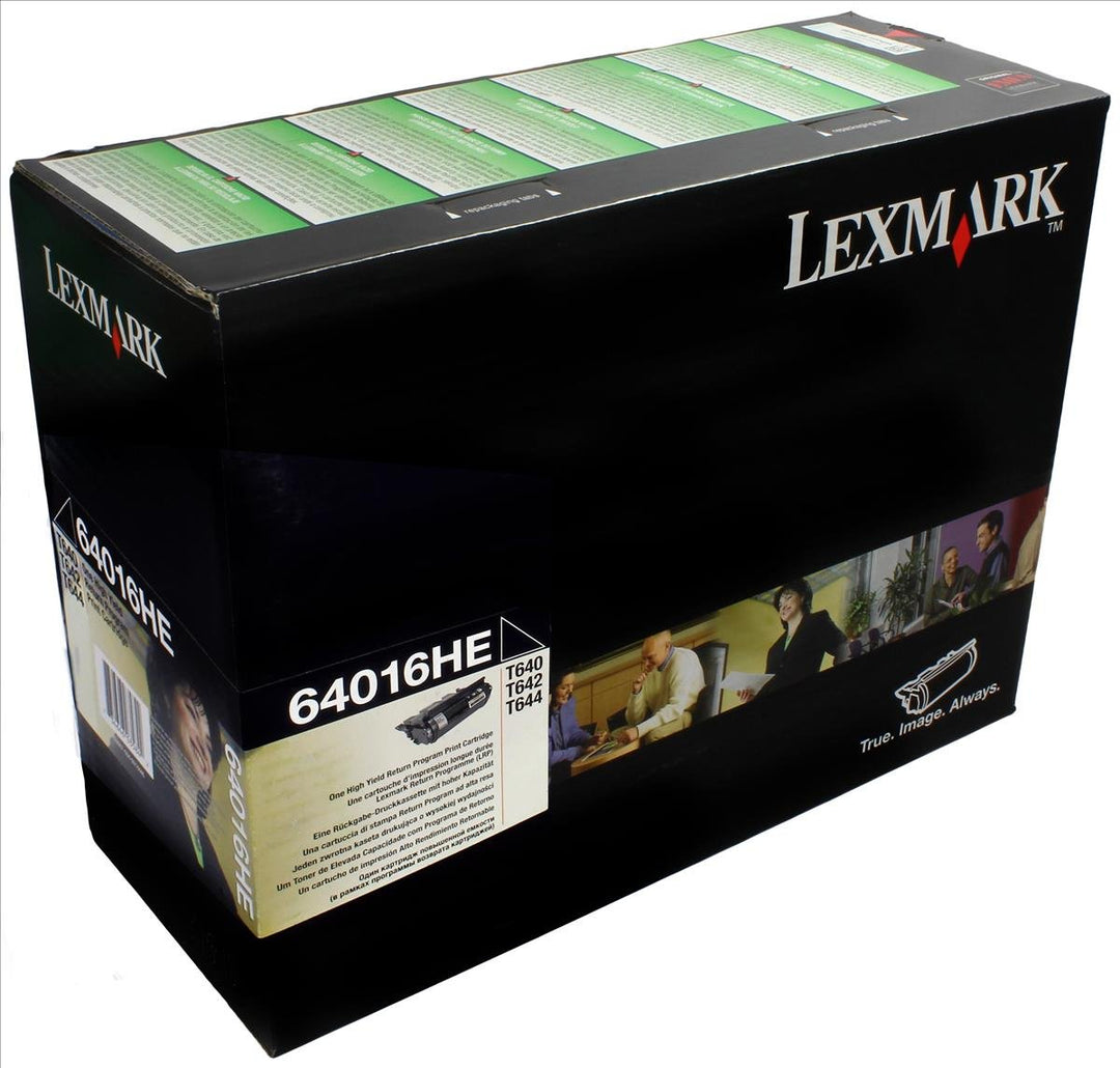 Lexmark 64016HE T640, T642, T644 Tonerkartusche hohe Kapazität 21.000 Seiten return program, schwarz