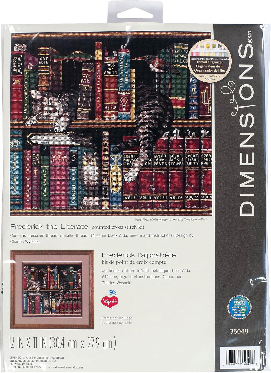 DIMENSIONS Zählmusterpackung mit Zählmuster, Mehrfarbig Frederick, belesen (Literate), Frederick, be