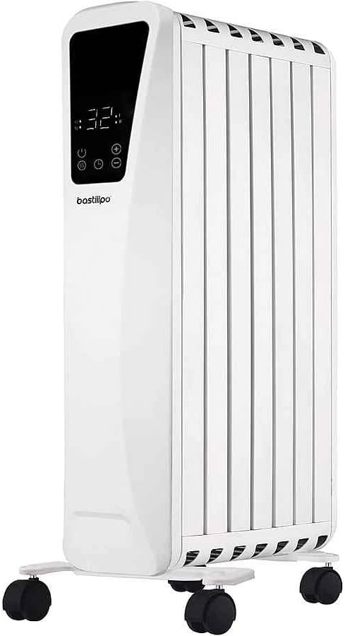 Bastilipo Fenix 2-1500 - Ölradiator - 1500 W Leistung - LED-Touchscreen - 3 Leistungsstufen - Kamine