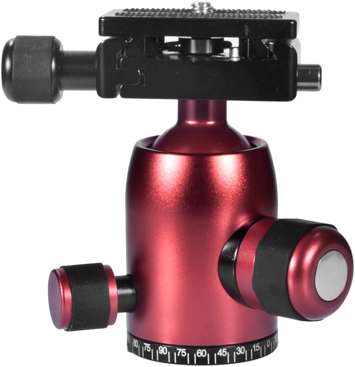 JUSINO BS-08Q Aluminium Kugelkopf Stativkopf rot