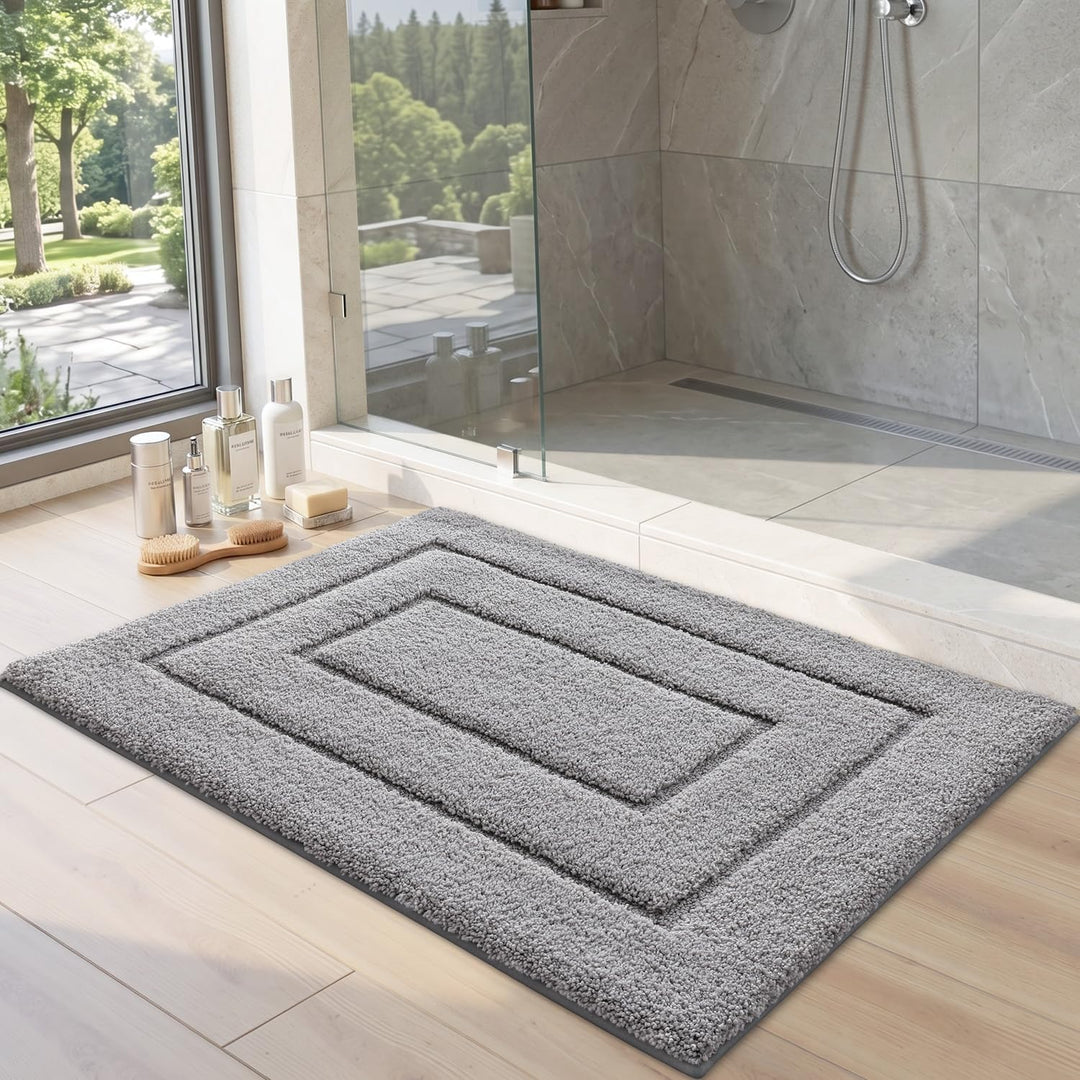DEXI Badteppich rutschfeste,weicher Badezimmerteppich Wasserabsorbierend Badematte maschinenwaschbar