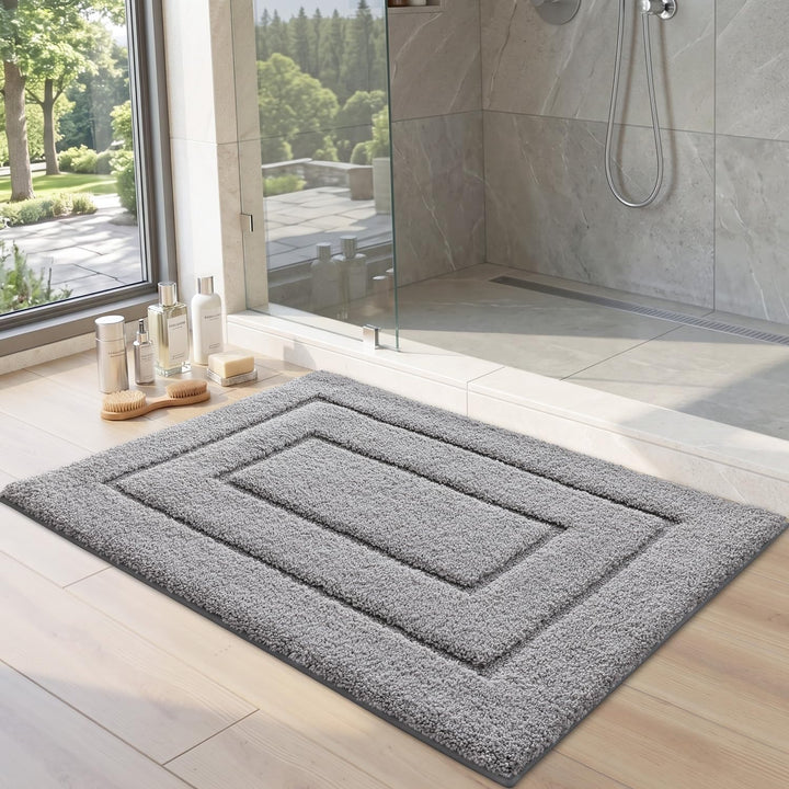 DEXI Badteppich rutschfeste,weicher Badezimmerteppich Wasserabsorbierend Badematte maschinenwaschbar