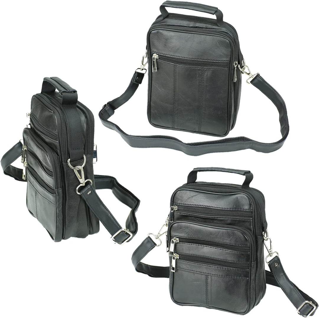 Echt Leder Herren Arbeitstasche Umhängetasche Herrentasche Schultertasche Messenger Flugbegleiter in