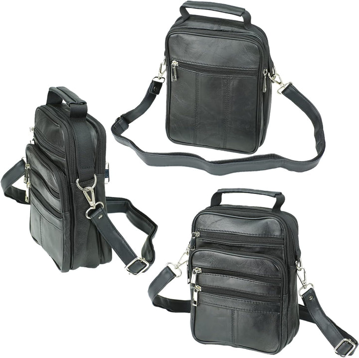 Echt Leder Herren Arbeitstasche Umhängetasche Herrentasche Schultertasche Messenger Flugbegleiter in