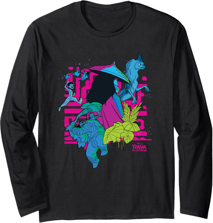 Disney Raya and the Last Dragon Character Collage Langarmshirt