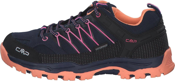 CMP Unisex Kinder Kids Rigel Low Trekking Shoes WpTrekking-Schuhe 29 EU Blau Orange Pink B Blue Sunr