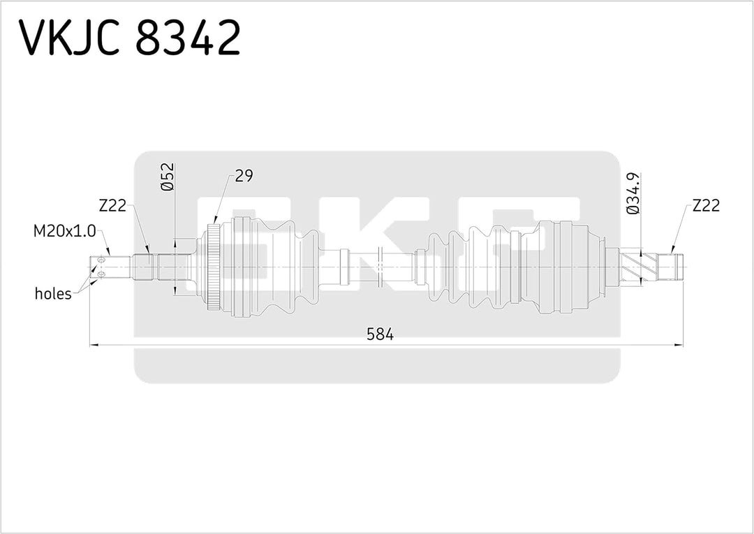 SKF VKJC 8342 Antriebswelle