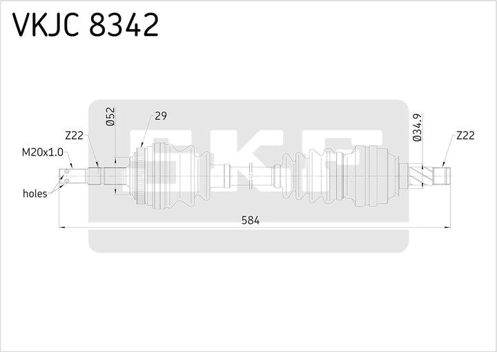 SKF VKJC 8342 Antriebswelle