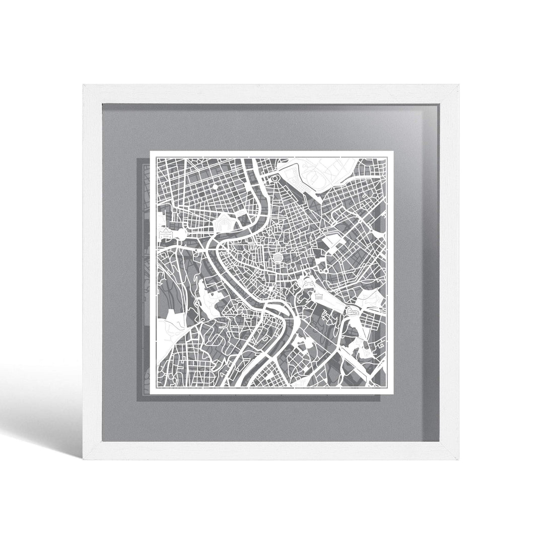 O3 DESIGN STUDIO - Marco de Papel para mapas, 22,8 x 22,8 cm, en Caja de Regalo, Fondo, autocambiant