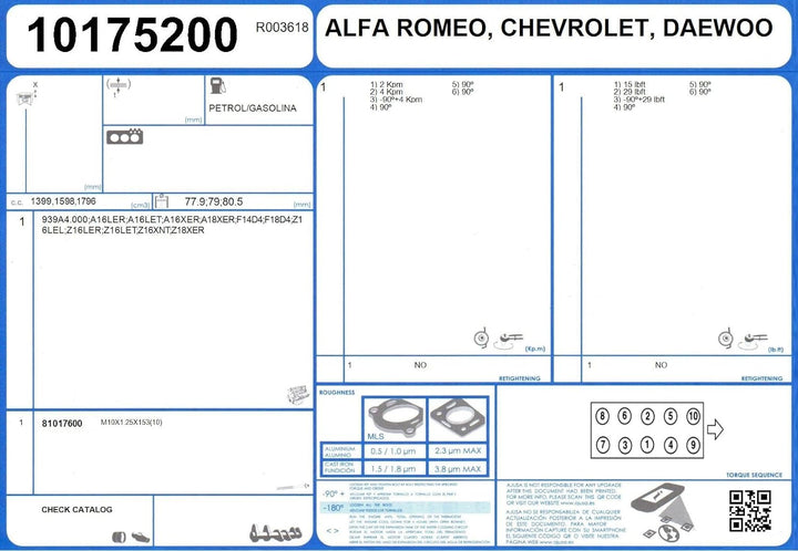 Ajusa 50273900 Dichtungsvollsatz, Motor