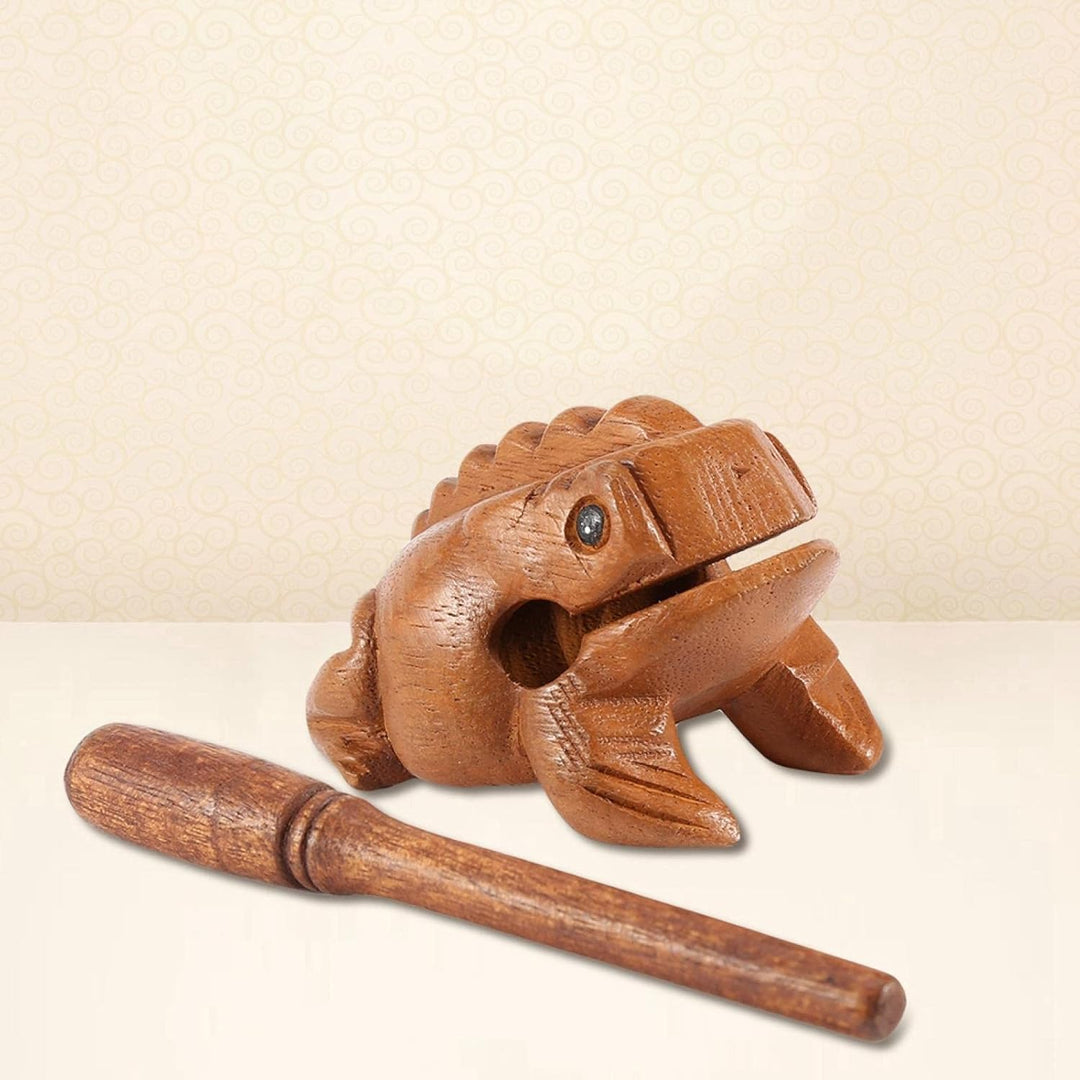 Tyenaza Hölzern Frosch Musikinstrument Knackfrosch Holzfrosch Thailand Traditionelles Handwerk Holz