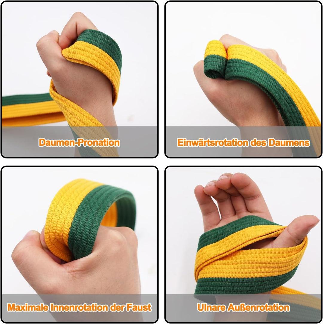 J Bryant Arm Wrestling Pronation Strap - 200cm strapazierfähiger, Rutschfester Gürtel mit Edelstahls