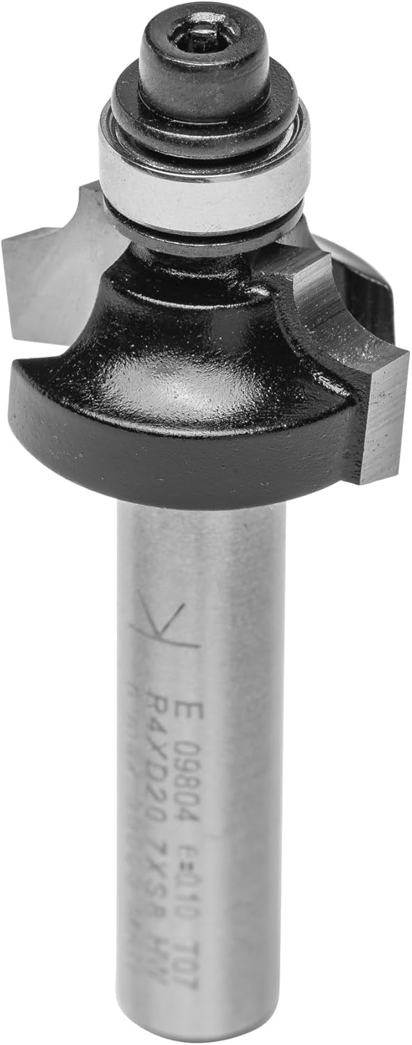 ENT 09804 Viertelstabfräser HW, Schaft (S) 8 mm, Durchmesser (D) 20,7 mm, NL 9,5 mm, R 4 mm, SL 32 m