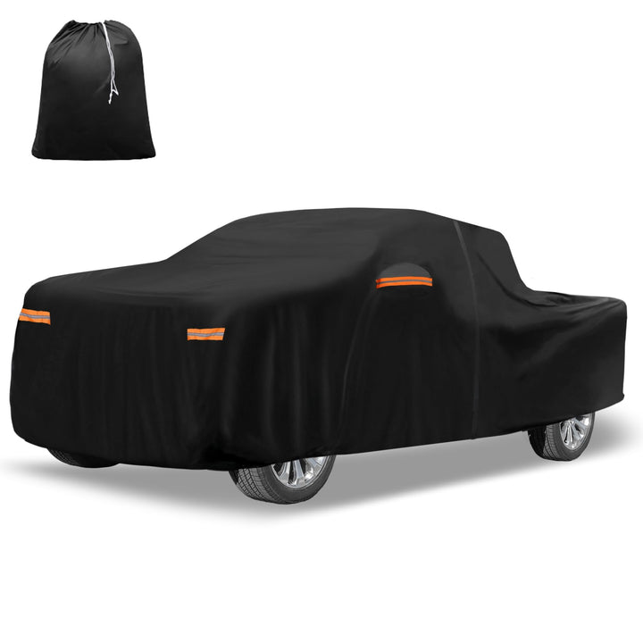 X Autohaux, Autoabdeckung für Dodge Ram Crew Cab aus 210D-PU für den Aussenbereich – vollständige Au