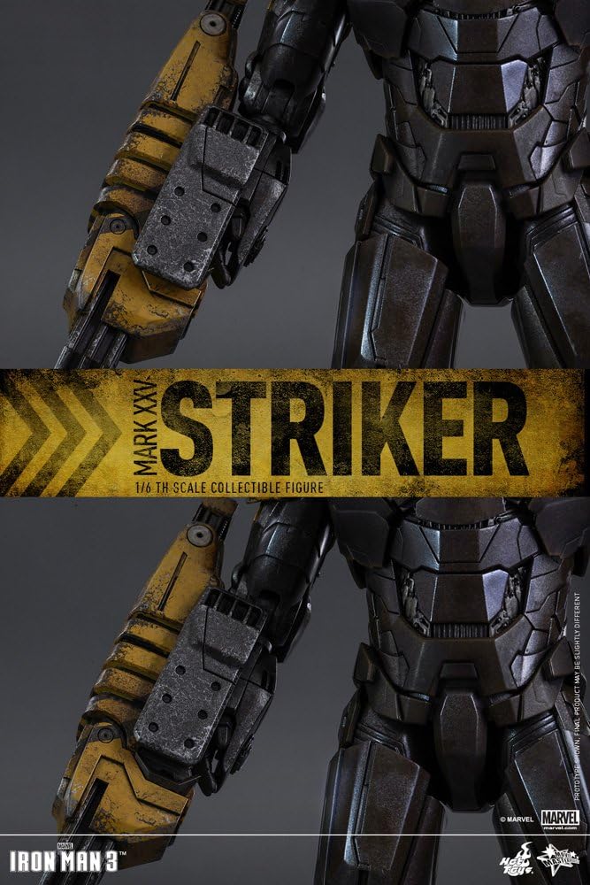 Hot Toys Massstab 1: 6 "Iron Man Mark xxv-Striker Movie Masterpiece Serie Figur (grau)