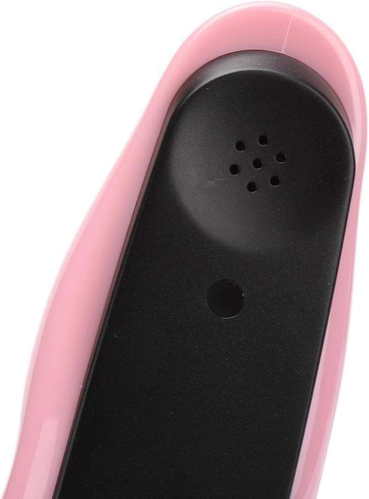 Annadue Europäisches Festnetztelefon mit rosa Lippen, Retro-Neuheit, schnurgebundenes Telefon, mit T