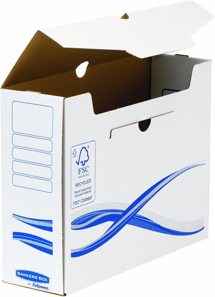 Bankers Box 4460202 Archivschachtel 25-er Pack A4+ Format, 100 mm, 100 mm