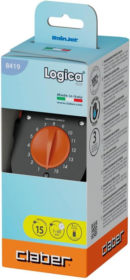 Claber Aquauno Logica Plus, Automatischer EIN-Wege-Bewässerungscomputer