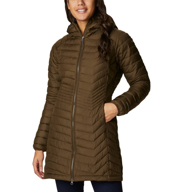 Columbia Powder Lite Mid Damenjacke XS Olive Green, XS Olive Green