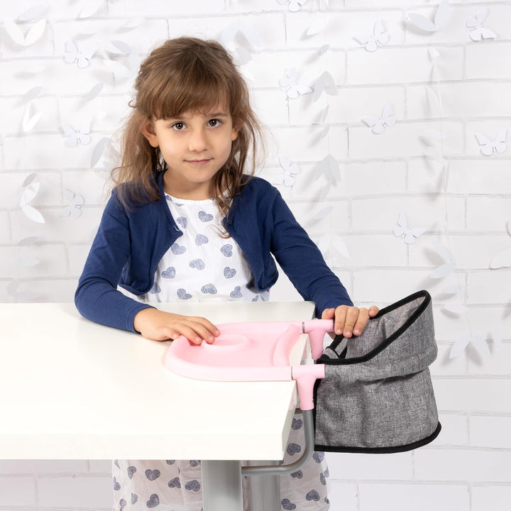 Bayer Design 65933AA Puppentischsitz, Sitz für Puppen mit intergiertem Tablett, für Puppen bis 46 cm