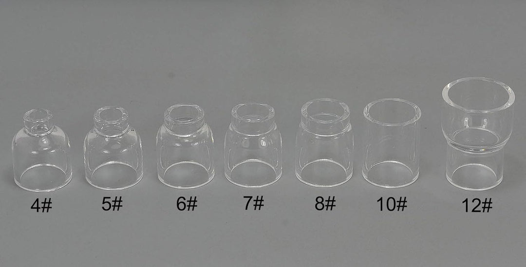 RIVERWELD WIG Stubby Gaslinse Spannzangenkörper und Pyrex Cup Kit Für DB SR WP 17 18 26 WIG-Schweiss