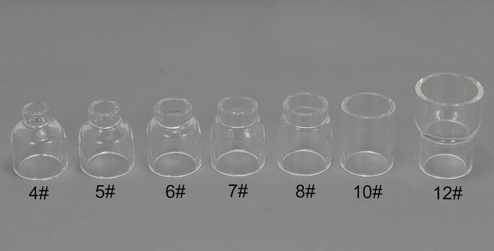 RIVERWELD WIG Stubby Gaslinse Spannzangenkörper und Pyrex Cup Kit Für DB SR WP 17 18 26 WIG-Schweiss