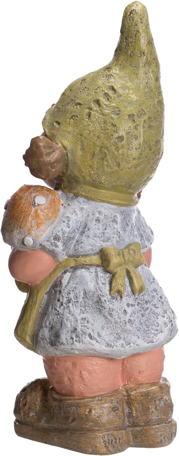 Birendy schöne Wichtel Figur Mädchen NF87121 48 cm hoch,von Hand bemalt, Gartenfigur, Deko, Dekorati