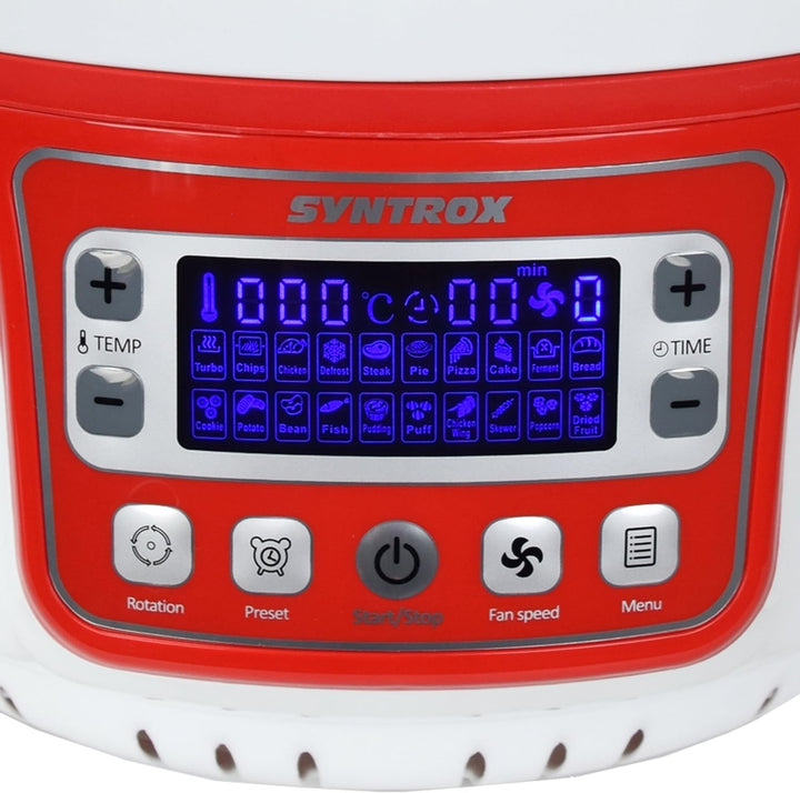 Syntrox Germany Turbo-Heissluftfritteuse Heissluftgarer Fritteuse Air-fryer mit LED-Display, 10 Lite