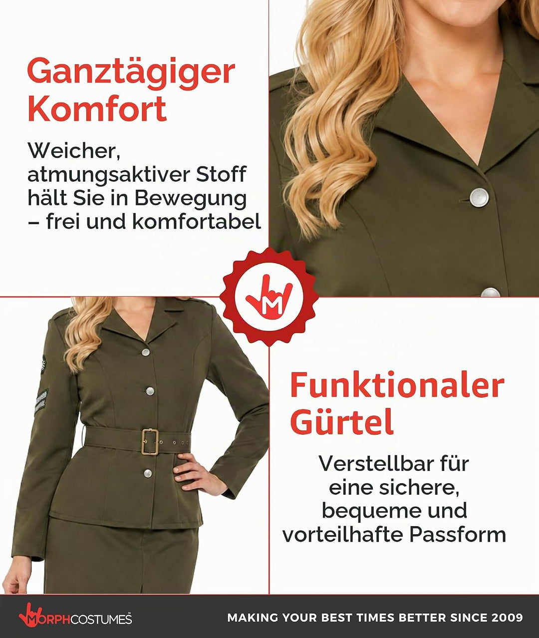 Fun Shack Jet Pilotin Kostüm Damen, Kampfjet Pilotin Damen Kostüm, Karneval Kostüm Damen Pilotin, Ka