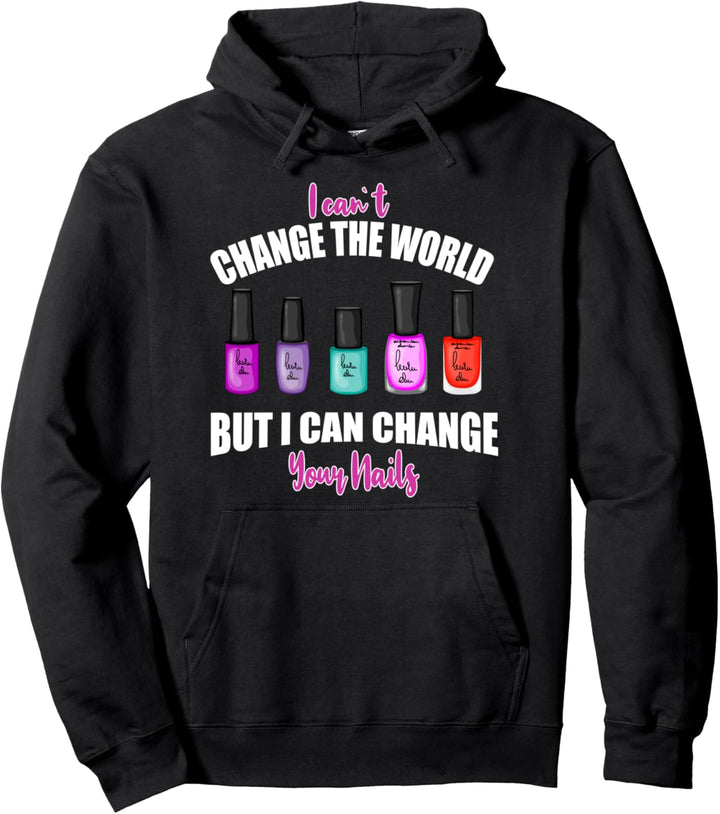 Damen Nail Designer Nagellack Geschenkidee Nail Tech Pullover Hoodie