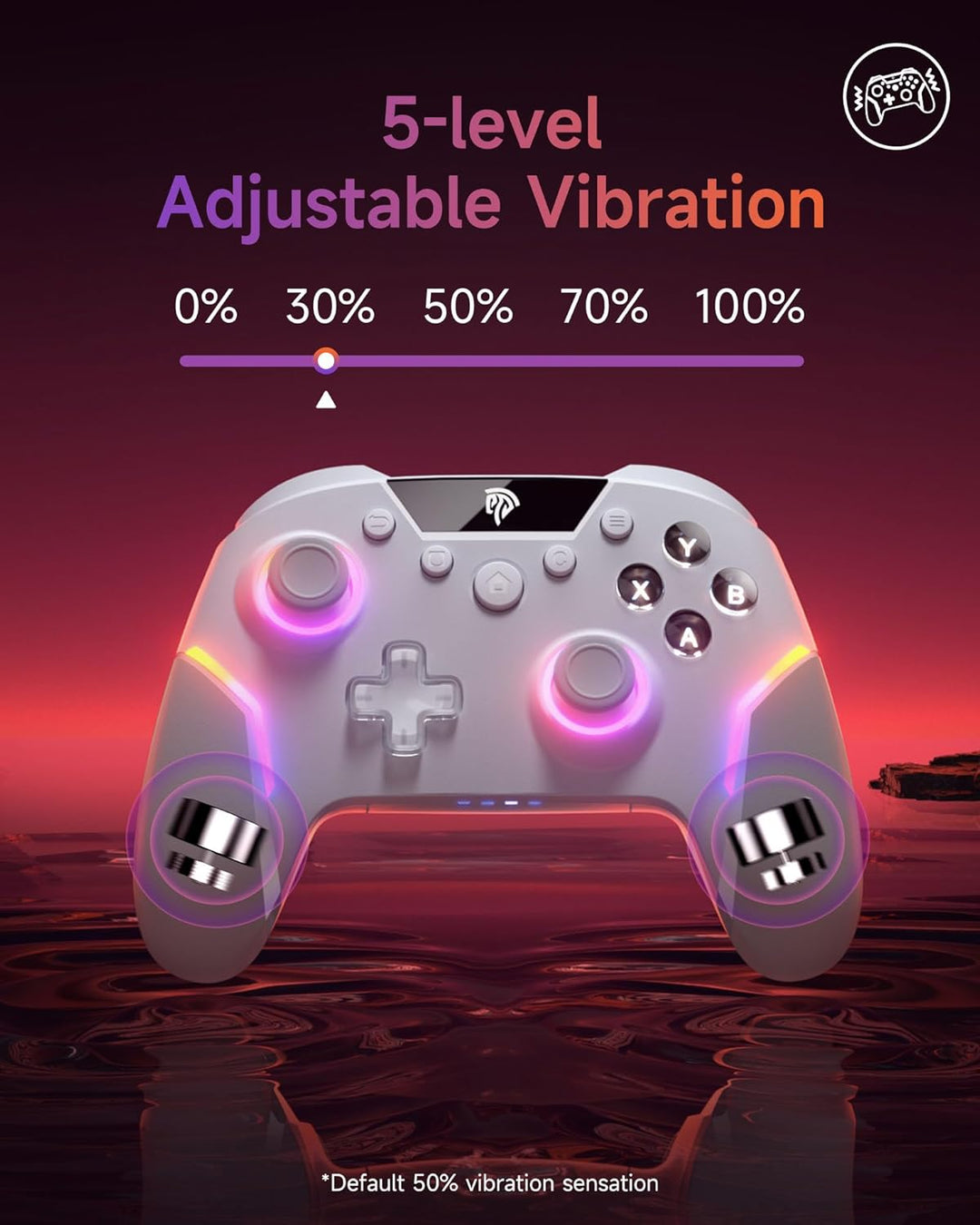 EasySMX X20 Wireless Controller PC mit RGB, Bluetooth Controller mit 2 in 1 Trigger & abnehmbare Hal
