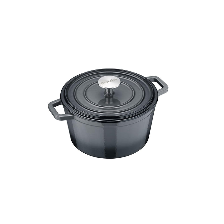 Berndes Bräter B.iron 2,5L mit Deckel - 20 cm - Gusseisen mit Emaillebeschichtung - Kochtopf zum Sch