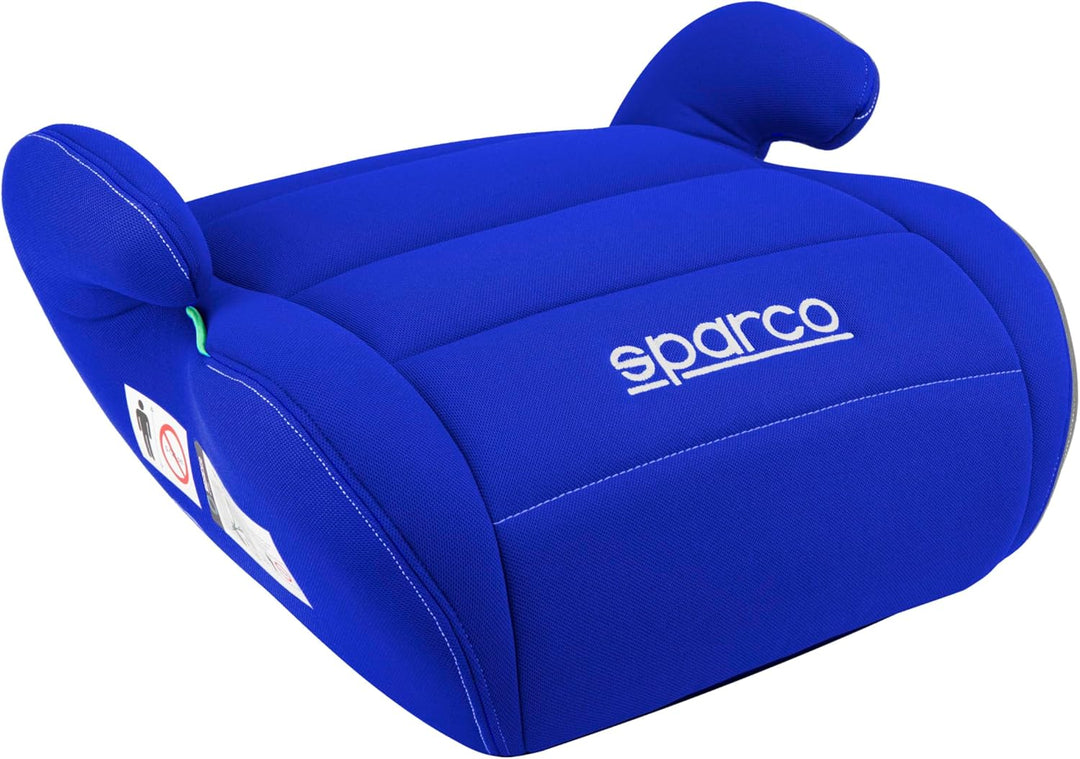 Sparco Autositz-Erhöhung für Kleinkinder Blau i-Size für Jungen und Mädchen. Zugelassen nach ECE R12