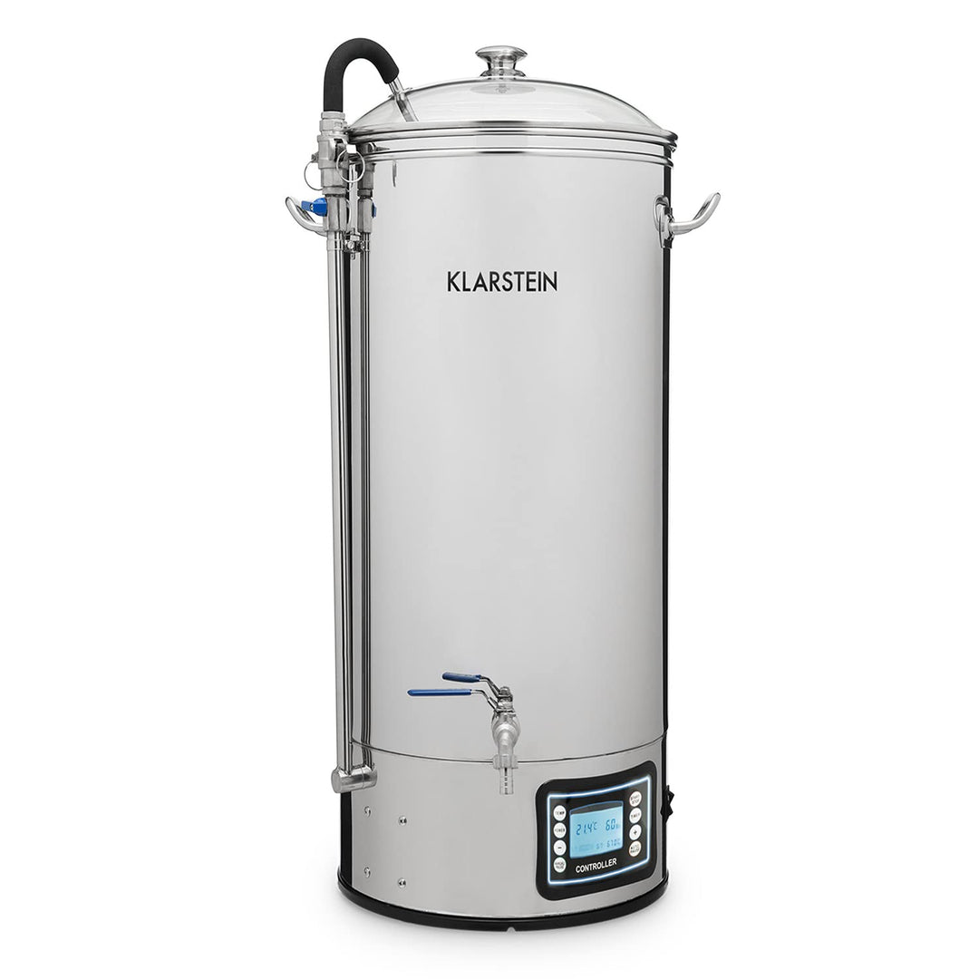 Klarstein Bierbrauset, Bierbrauanlage, Maischekessel zum Bier Brauen, Bier-Selbstbrauset, Selber Bie