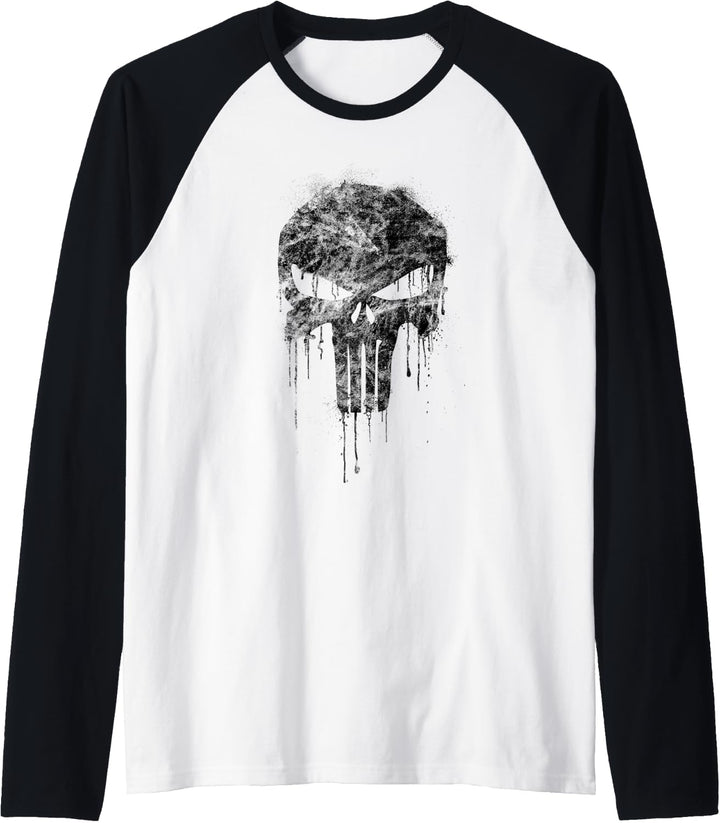 Marvel The Punisher Black Raglan