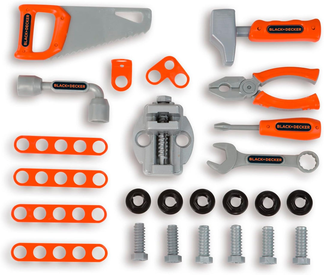 Smoby - Black+Decker Werkzeugkoffer Bricolo Smart (43x35x76 cm) - Werkbank-Koffer für Kinder ab 3 Ja