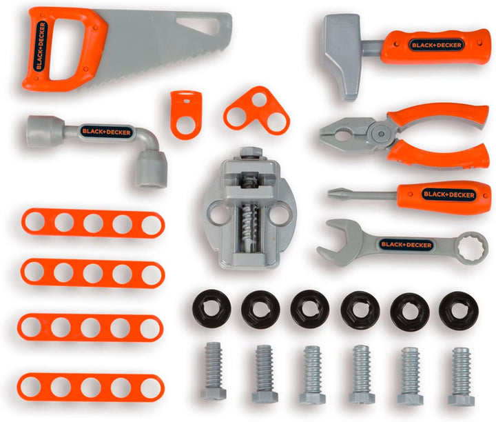 Smoby - Black+Decker Werkzeugkoffer Bricolo Smart (43x35x76 cm) - Werkbank-Koffer für Kinder ab 3 Ja