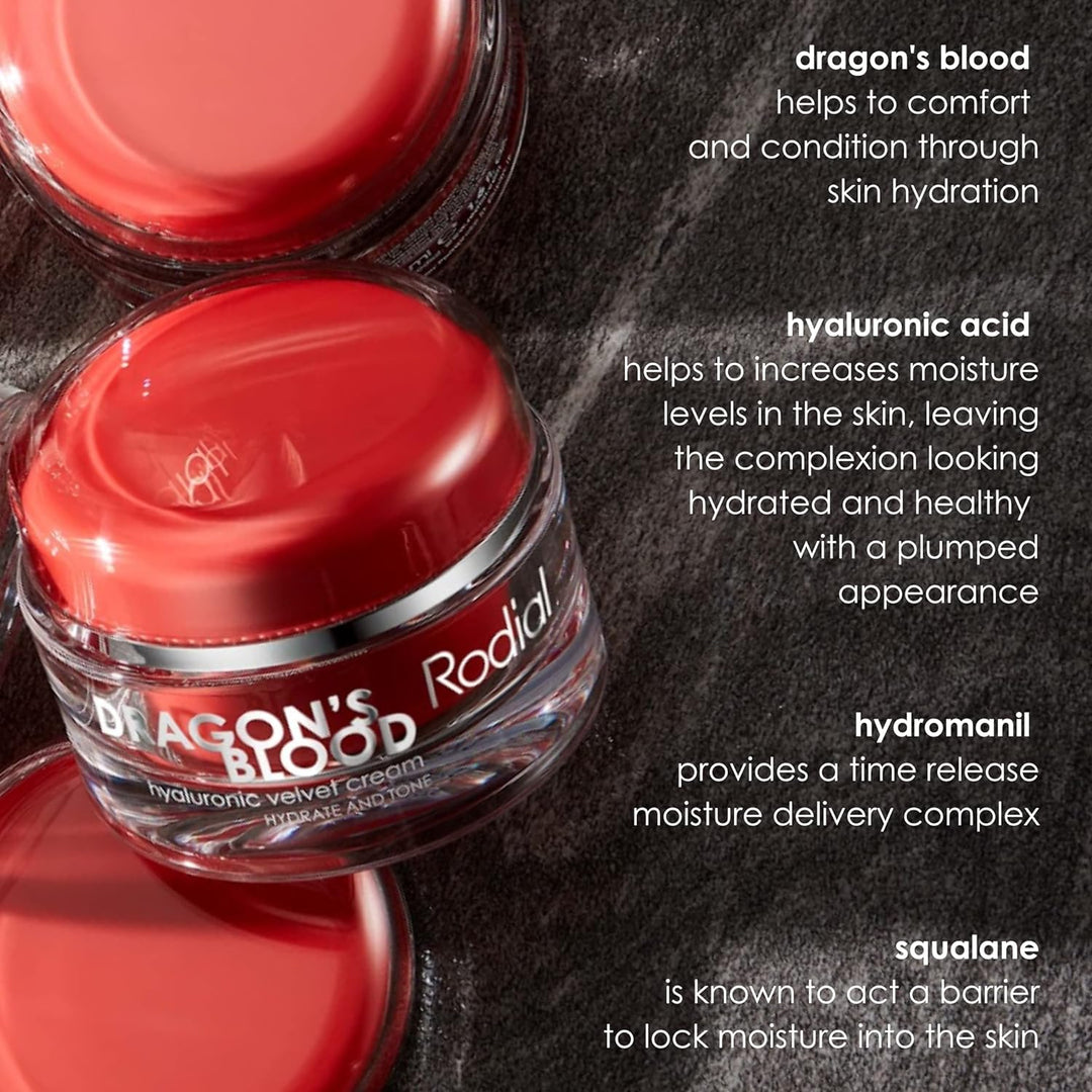 Rodial Dragons Blood Velvet Cream 50 ml Intensive & reichhaltige Feuchtigkeitspflege