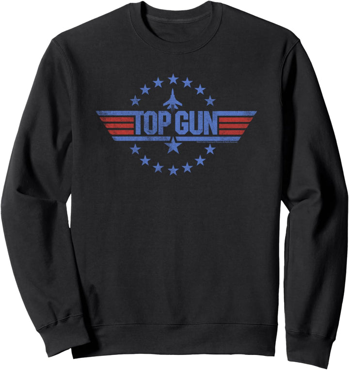 Top Gun Klassisches Sterne Kreis Logo Sweatshirt