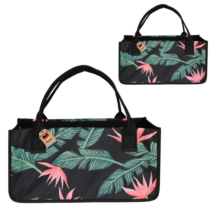 2 Stück Filztaschen Einkaufstasche Kaminholztasche Kaminholzkorb Filz Zeitungsständer Zeitungskorb (
