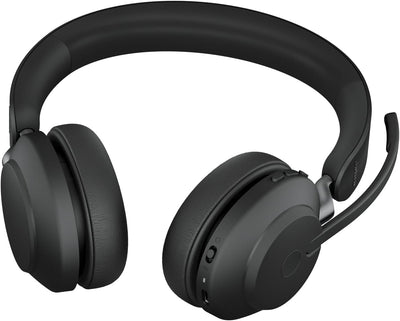 Jabra Evolve2 65 Wireless PC Headset – Noise Cancelling UC Certified Stereo Headphones With Long-Las