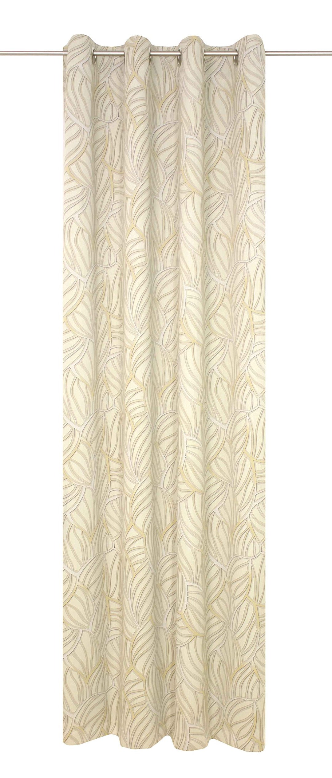 Wirth Fertigschal mit Ösen, Polyester, Creme, 180 x 145 cm 180 x 145 cm Creme, 180 x 145 cm Creme