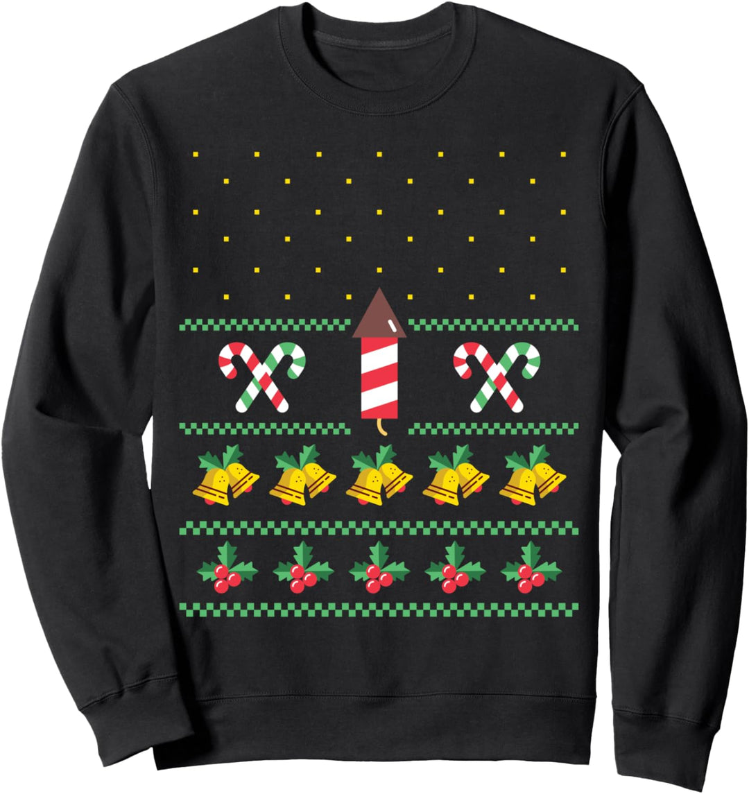 Lustige Muster zu Weihanchten Sweatshirt