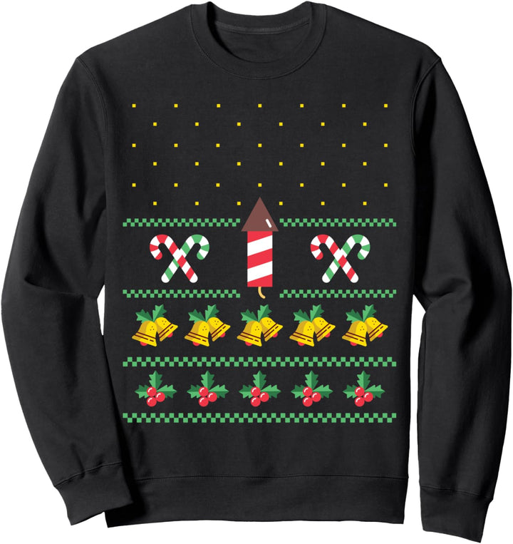 Lustige Muster zu Weihanchten Sweatshirt