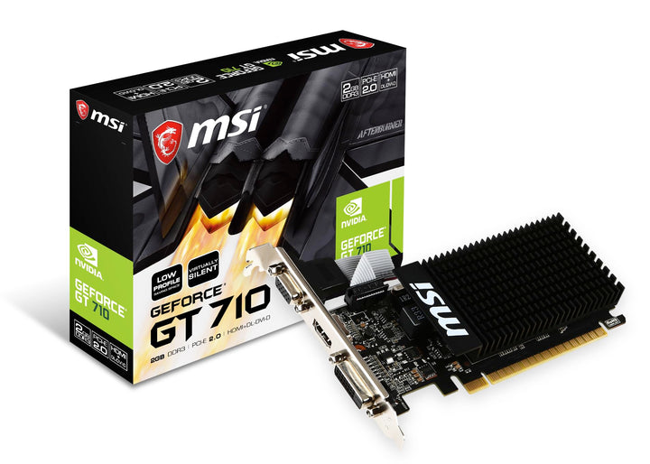 MSI GeForce GT710 GT 710 2GD3H LP MSI NVIDIA GT 710 2GB Low Profile PASSIVE Single, MSI NVIDIA GT 71