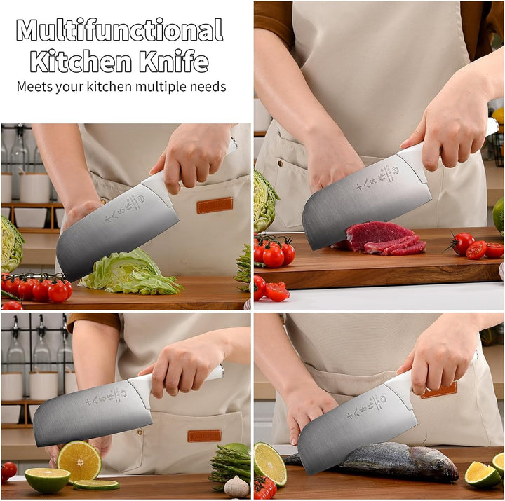 SHI BA ZI ZUO Fleischmesser Professionelles Kochmesser zum Schneiden von Gemüse und Fleisch, Küchenm