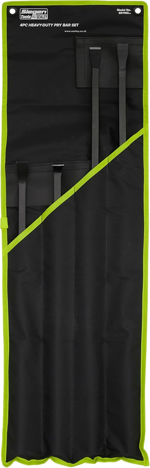 Pry Bar Set 4pc Heavy-Duty with Hammer cap