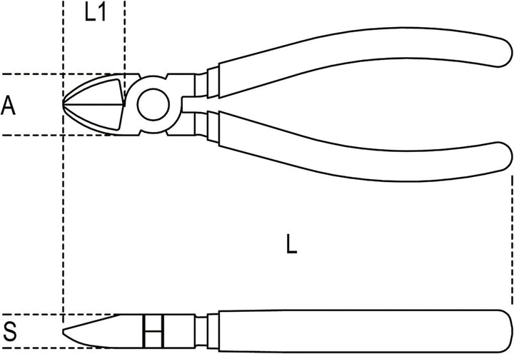 Beta 1082BM 140 Diagonalseitenschneider (Schneidzange, Kabelschneider, Griffe aus hochwertigen Bimat